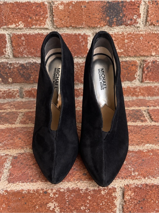 Michael Kors Shoes - Michael Kors Black Suede Pointed Toe High Heel Pumps Booties